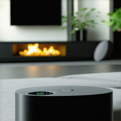 High lumen UST projector in bright living room Ultra-short throw projector in a well-lit living room environment